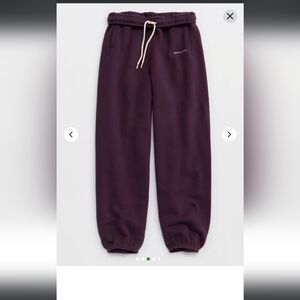 Sweatpants OFFLINE By Aerie Cloud Fleece Baggy Jogger LG LONG